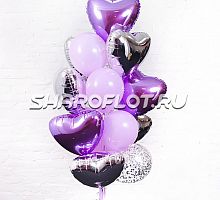 Фонтан из шаров "Черника и лед"