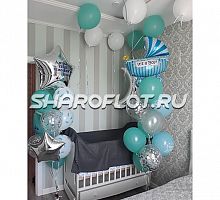 Оформление детской на выписку мальчика №01