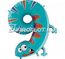 Шар Цифра 9 Детская 85см