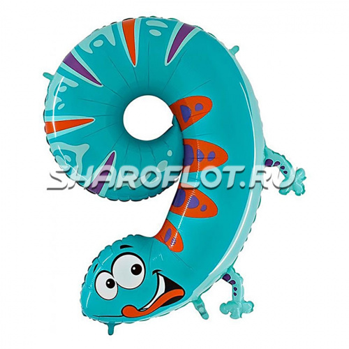 Шар Цифра 9 Детская 85см Шар Цифра 9 Детская 85см
