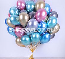 Облако шаров Хром 30см