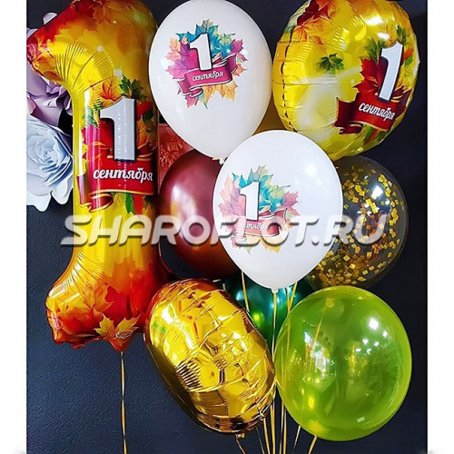 Шарики с гелием 1 сентября