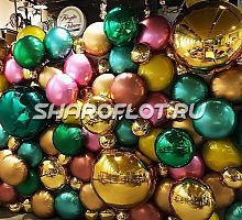 Фотозона из шаров "Брызги шампанского" 2х3м на каркасе