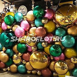 Фотозона из шаров "Брызги шампанского" 2х3м на каркасе