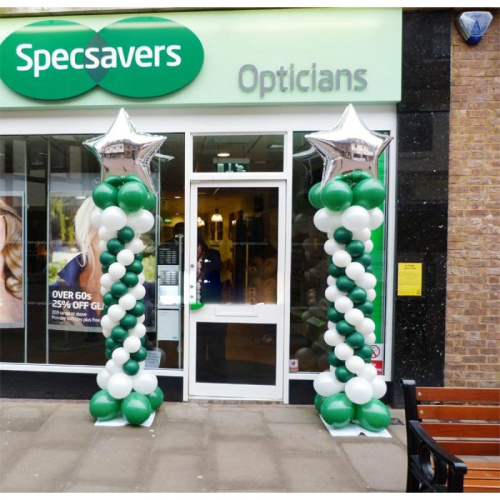 Стойка из шаров для улицы 2м