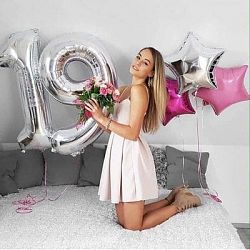 Композиция шаров с цифрой №093