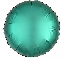 Шар Круг Бирюза сатин 40см