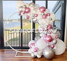 Гирлянда на круглом каркасе