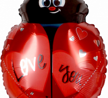 Шар Божья коровка Love you 65см