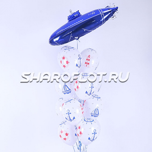 Фонтан с подводной лодкой