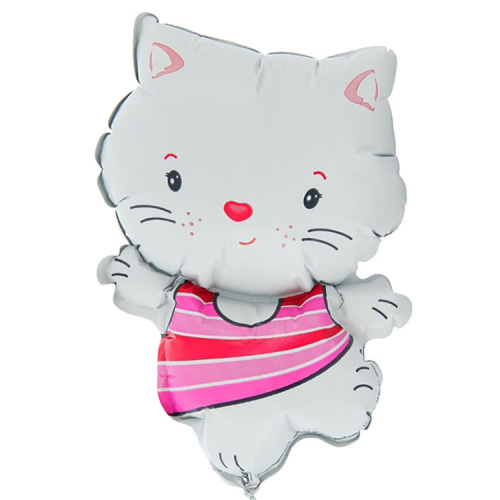 Мини-шар Котенок Белый 25см