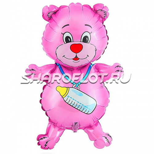 Шар Медвежонок няня девочки 90см