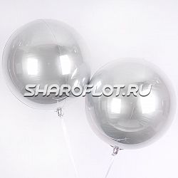 Шар Сфера Серебро 40см