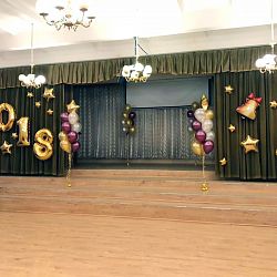 Звездное оформление на выпускной