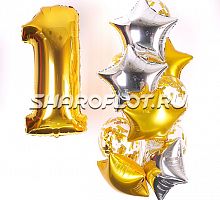 Шарики на 1 год Торжественный день