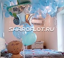 Украшение выписки из роддома мальчика №51