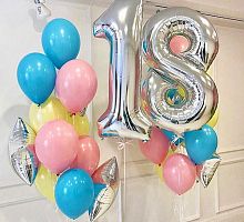 Композиция шаров с цифрой №022