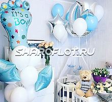 Оформление детской на выписку мальчика №06