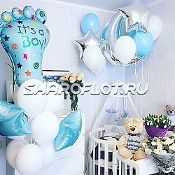 Оформление детской на выписку мальчика №06