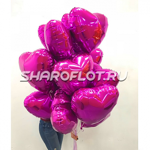 Букет шаров для девушки на день влюбленных