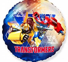 Шар Круг Бамбл Би и Оптимус Прайм 40см