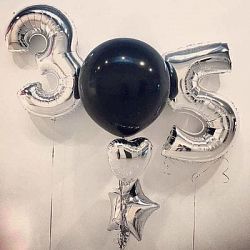 Композиция шаров с цифрой №067