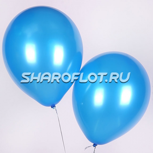 Шар Синий металлик 30см