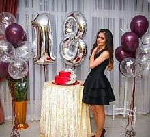 Композиция шаров с цифрой №124