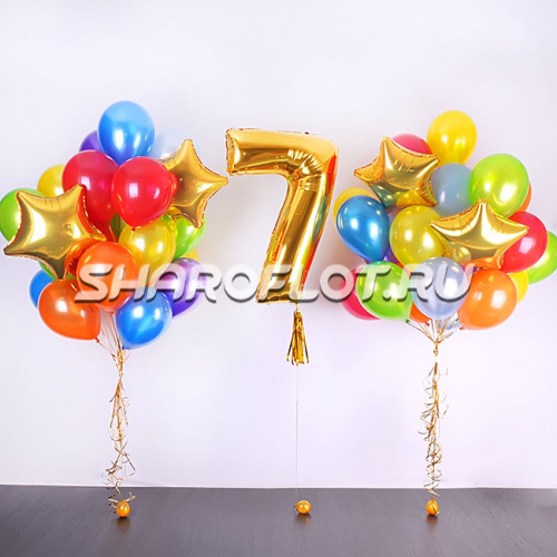 Звездное оформление на 7 лет