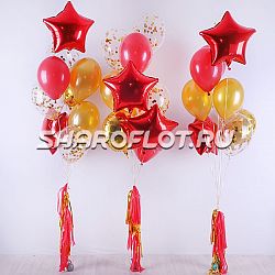 Сочный фонтан с гирляндой