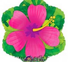 Шар Цветок Гибискус (розовый) 45см