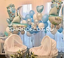 Оформление встречи мальчика из роддома