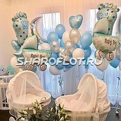 Оформление встречи мальчика из роддома