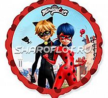 Шар Леди Баг и Супер Кот 40см