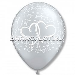 Шары Переплетенные сердца, 30см