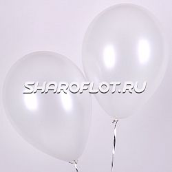 Шар Белый перламутр 30см