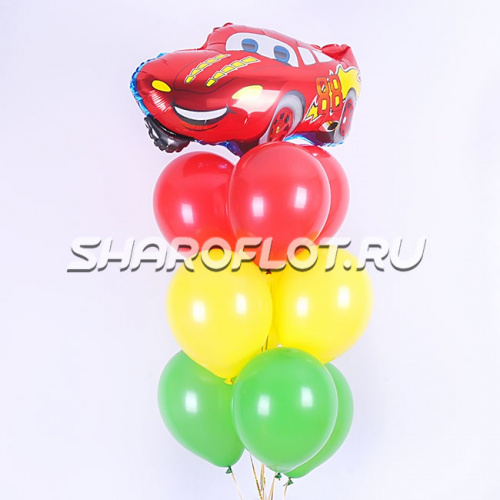 Фонтан шаров Светофор Тачки