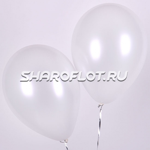 Шар Белый перламутр 30см