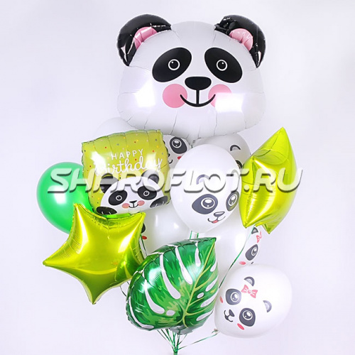 Букет на День рождения с пандой