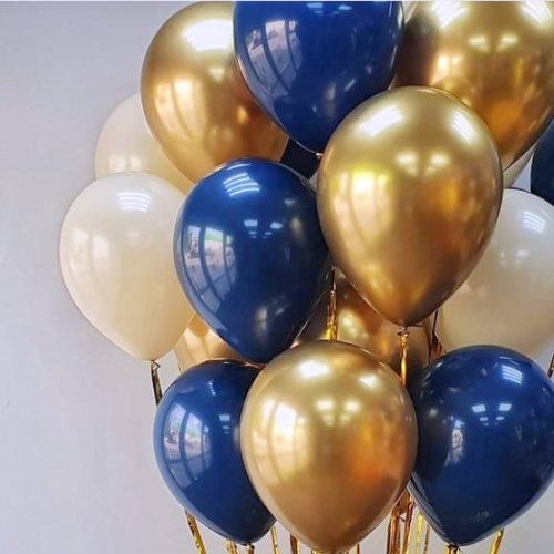 Шары Золотые Синие 30см