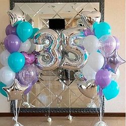 Композиция шаров с цифрой №106