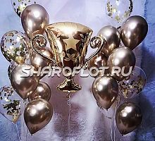 Композиция из шаров с кубком