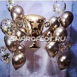 Композиция из шаров с кубком