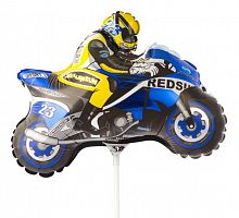 Мини-шар Мотоцикл Синий 25см