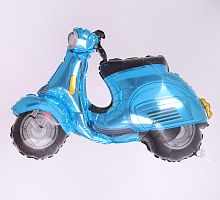 Шар Скутер голубой 90см