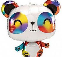 Шар Панда Радужная 60см