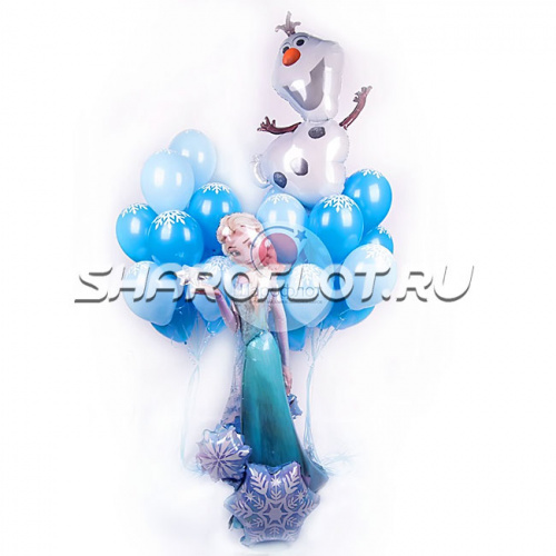 Композиция «Эльза и Олаф в гостях»