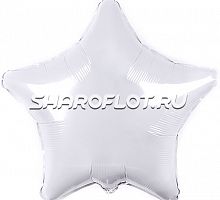 Шар Звезда Белая 40см