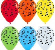 Шары Ноты Ассорти 30см