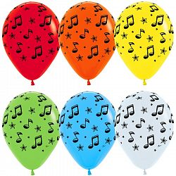 Шары Ноты Ассорти 30см